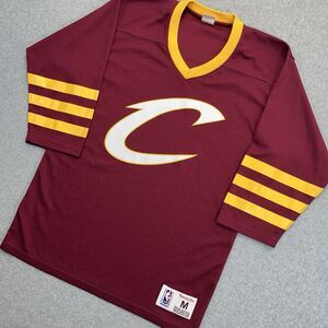 Mitchell & Ness Cleveland Cavaliers Hockey Style Mesh Jersey Mens Medium M NBA